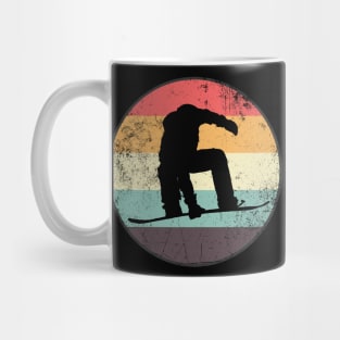 70's Retro Snowboarder | Board Grab Trick Mug